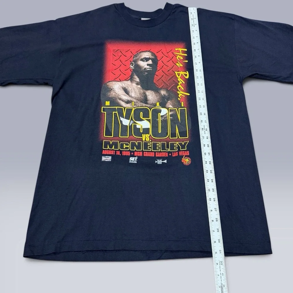 Vintage 1995 Mike Tyson vs McNeeley T-Shirt XL MGM Grand KO Wear Boxing NWOT